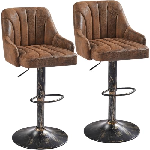 VECELO Industrial Bar Stools