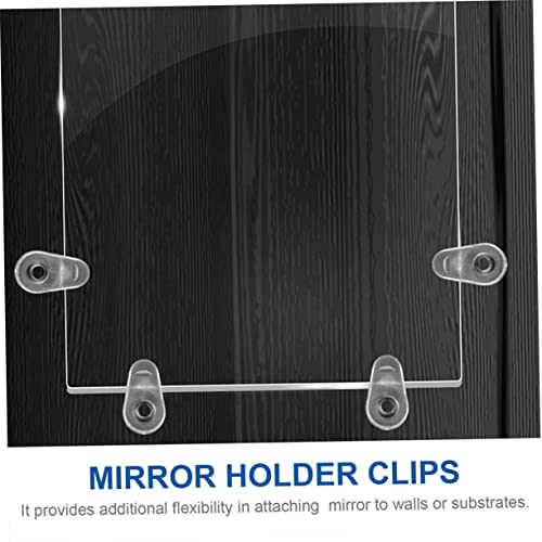 Image of UKCOCO 50pcs Mirror Hangers for The Wall Heavy Duty Heavy Mirror Hanging Kit Heavy Duty Hook Hanging Racks for Clothes Heavy Duty Heavy Duty Clothes Hanging Kit Door Hardware Abs Glass, Transparent 2