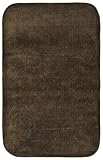 Garland Rug Traditional Plush Washable Nylon Rug, 30-Inch by 50-Inch, Chocolate
