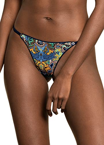 Maaji Womens Single Strap Chi Chi Cut Bikini Bottoms, Black, Large Us #TOP2