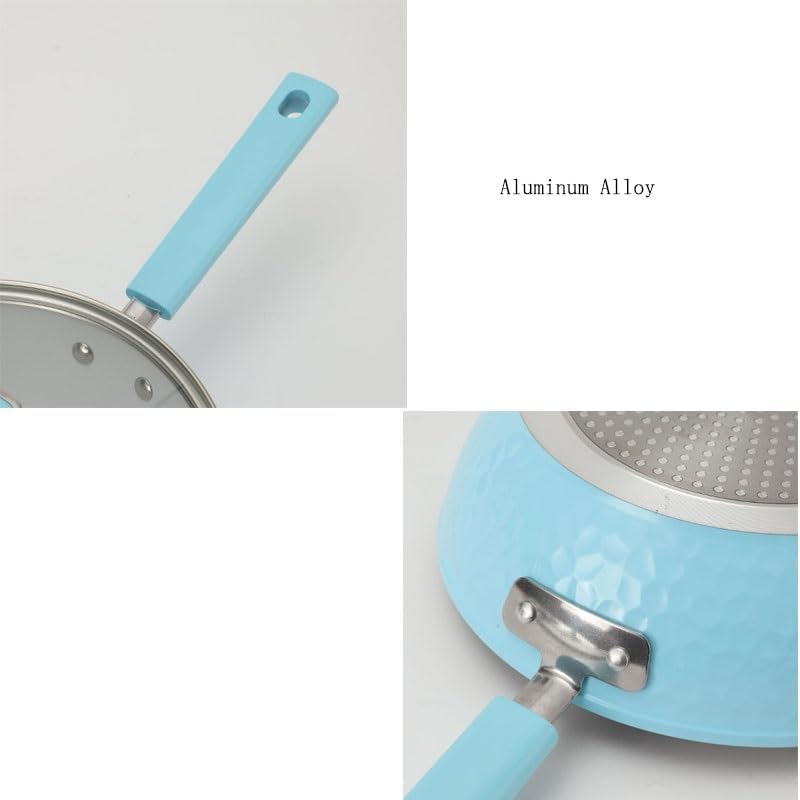 Easy to clean Aluminum Alloy 4 Piece Cookware Set with Glass Lid Non Stick Household Wok Kitchen