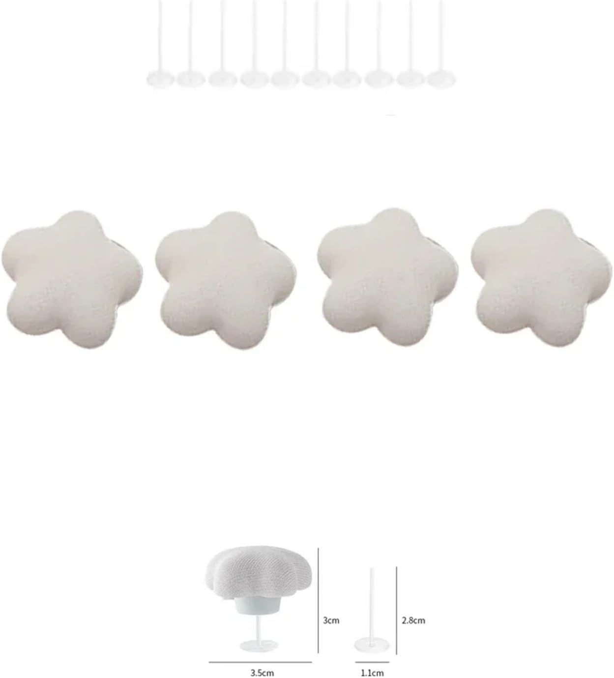 Duvet Clips to Hold Comforter Inside 16pcs Flower Quilt Holder One Key to Unlock Bed Sheet Duvet Cover Fastener Clips Anti-Slip Blanket Buckles(Gray)