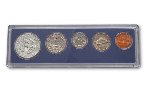 1967 P 5 Piece set Proof in original packaging from US mint Proof