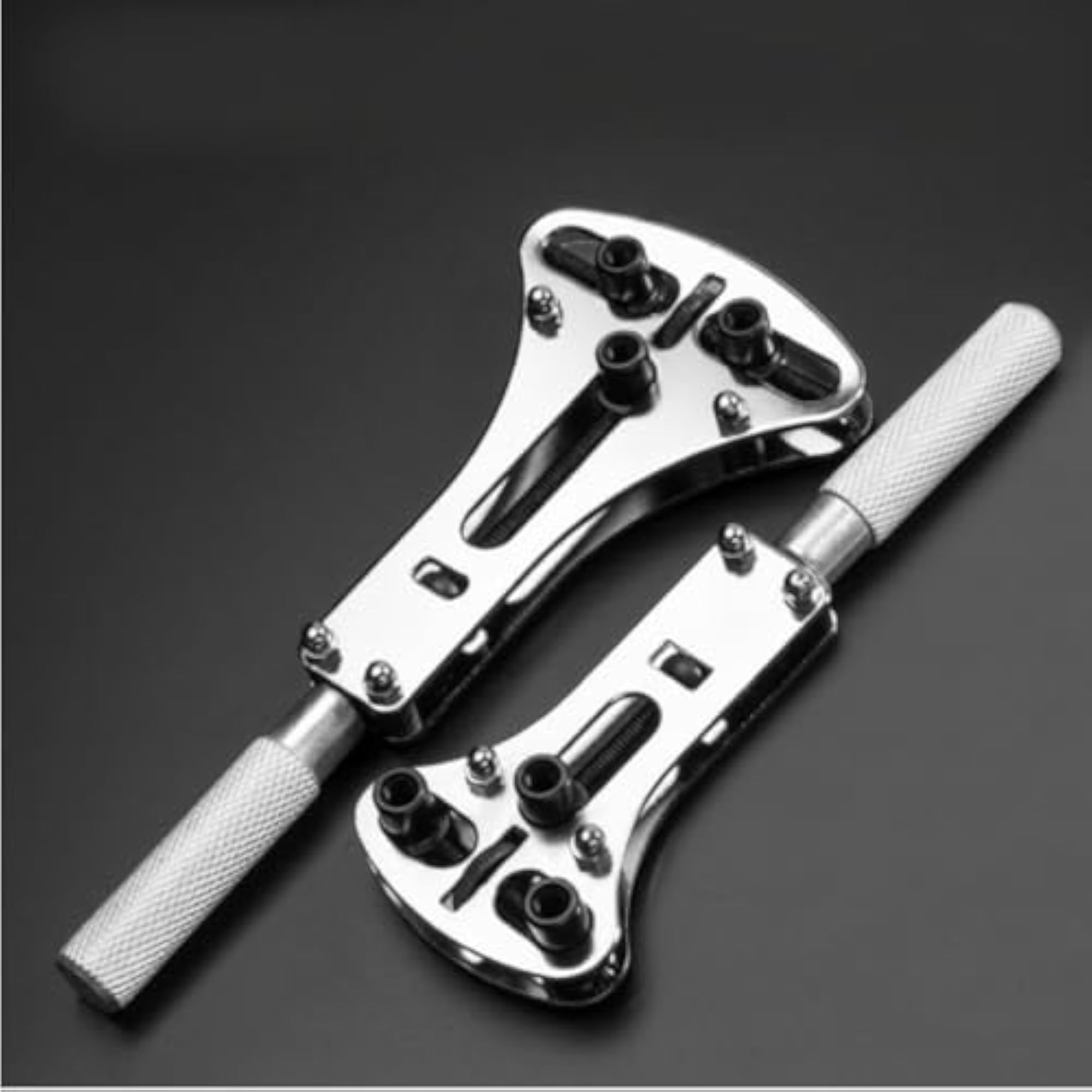 Knurled Handle Three-Jaw Watch Opener Replacement Bits Kit