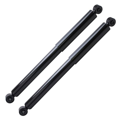 Image of Detroit Axle - 2pc Rear Shock Absorbers for 2001-2010 Chevy Silverado 2500 HD GMC Sierra 2500 HD, 1999-2004 Silverado 2500 Sierra 2500, 02-18 Dodge Ram 1500 19-24 Ram 1500 Classic Replacement