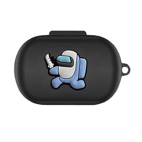 KOMININA Anker Soundcore Space A40 用 ケース ワイヤレス イヤホンケース Soundcore Space A40 用 カバー 装着充電可能 イヤホンカバー キズ防止 耐衝撃 防水 防塵 シリコン ヘッドホンケース カラビ