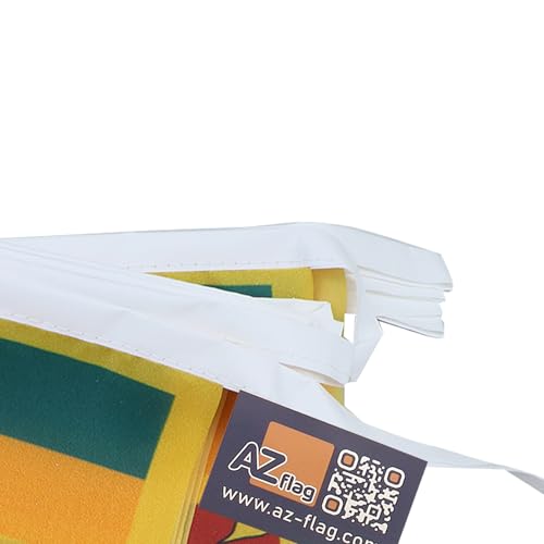 Image of AZ FLAG Sri Lanka 6 meters BUNTING Flag 20 flags 9'' x 6'' - Sri Lankan STRING flags 15 x 21 cm