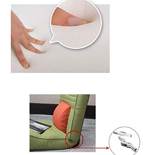 Fauteuil de sol pour manque d'espace canapé simple pliable lin - 3