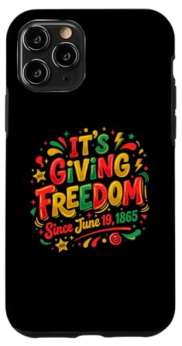 Juneteenth Freedom Day June 19 1865 Celebration �X�}�z�P�[�X iPhone 11 Pro �p