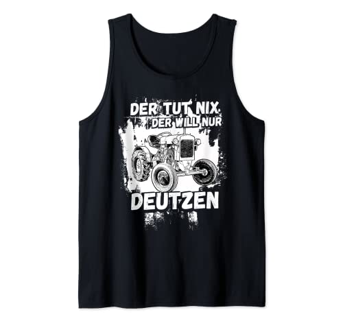 Deutz Traktor Laster Trekker Deutz Agricultura Bauer Pueblo Camiseta sin Mangas
