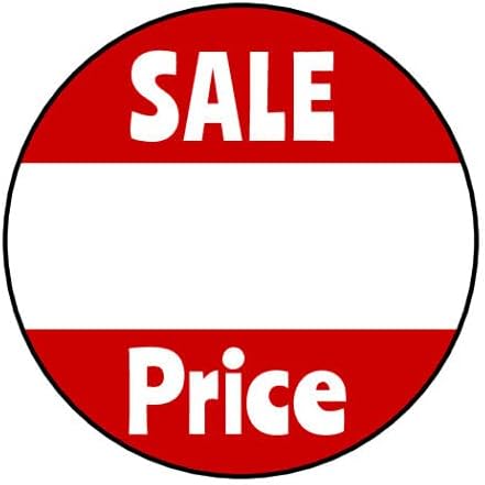 Sale Price Seals Labels 1.5" Round Stickers (500)