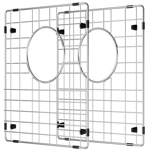 Rejilla protectora para fregadero de acero inoxidable, 2 unidades