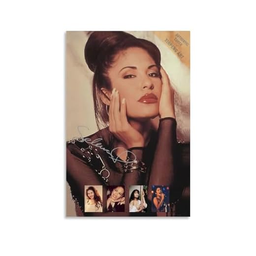 Selena Quintanilla - Póster de música vintage, pintura decorativa, lienzo, póster de pared e imagen artística moderna para decoración de dormitorio familiar, 30 x 45 cm