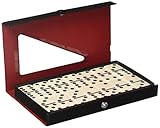 CHH D6 Standard Dominoes Ivory with White Pips