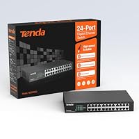Tenda Gigabit Switch 24 Port Netzwerk Switch 19 Zoll Rackeinbau LAN Switch – Ansicht 8