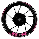 Kit de décoration autocollant pour jantes de moto pour SUZUKI GSR400 GSR600 GSR750 GSR 400 600 750 17 pouces : bandes adhésives imperméables.