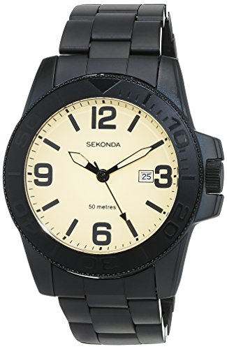 Image of SEKONDA Unisex-Adult Quartz Watch, Analogue Classic Display and Stainless Steel Strap 1390.27