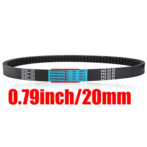 Soajee 842 20 30 Cvt Drive Belt For 125Cc - 150Cc 232Cc Gy6 152Qmi 152Qmj 157Qmi 157Qmj 4-Stroke Long Case Engine Motorcycle Scooter Atv Go Kart Moped Quad Wheeler Roketa Jmstar Taotao #TOP2
