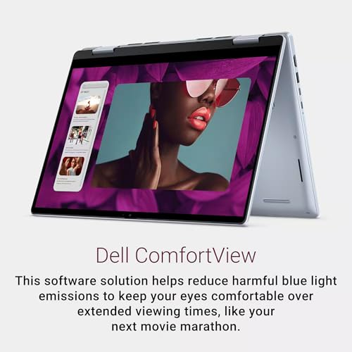 Image of Dell Inspiron 14 2-in-1 Laptop for 2026 Business, Lifetime Office, Al Copilot, 14 inch FHD+ Touchscreen, AMD Ryzen 5, 32GB RAM, 1TB Storage (512GB SSD+500GB Ext), FP, Backlit KB, MarxsolAddon, Win 11 Pro