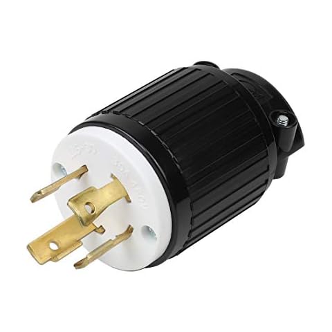 Nema L16-30P Male 30A 480V Industrial Grade AC Power Plug, NEMA L16-30P Locking Plug, 3-Pole, 4-Wire Grounding, AC 60HZ Cover