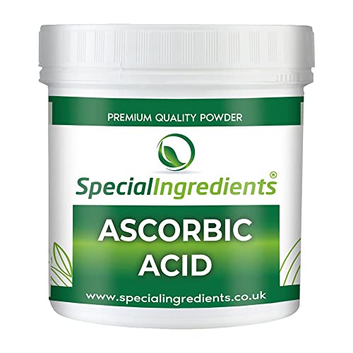 Special Ingredients Acide Ascorbique en poudre - Convient aux végétaliens, sans OGM, sans gluten - pot en plastique recyclable (100g) Cover