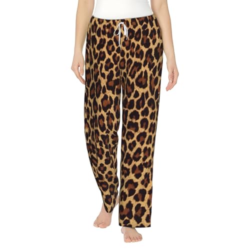Pantalon de pyjama en flanelle léopard idéal pour cocooning et se détendre à la maison