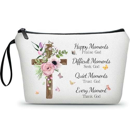Faith Based Religious Christian Godly Gifts, Small Makeup Cosmetic Bag