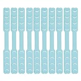 Walabe 40pc Extension Sangle Crochet Attache Masque Antidérapant Boucles de Suspension Fixateur Bande Régable en Silicone Durable pour Prévention des Maux Oreilles et Visag (B)