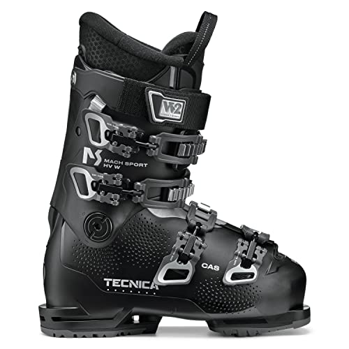 Tecnica Women's Mach Sport Hv 65 W Gw 65-Flex Warm Functional Comfortable Alpine All Mountain Ski Boots, Black, 8.5 #TOP1