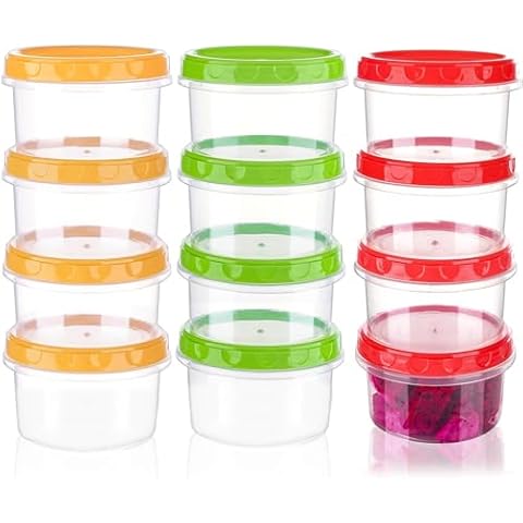 12PCS Leakproof Plastic Food Storage Containers Cover
