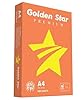 Varzi Dal 1956 Golden Star Carta Premium A4 - Confezione da 5 risme da 500 Fogli l'una - tot. 2500 fogli - ideale per tutte le Stampanti e Fotocopiatrici da ufficio e casa - bianca