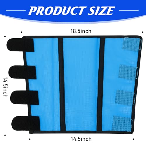 image for Bulyoou 8 Pcs Mesh Fly Boots for Horse Breathable Mesh Horse Boots Pro