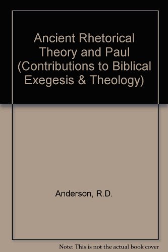 Ancient Rhetorical Theory and Paul 9039001421 Book Cover