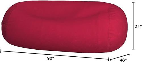 Miniatura 3 de Silla de saco puf: Tamaño grande, bolsa de espuma de memoria de 4', 5', 6', 7,5', muebles de bolsa y sofá tumbona. Sofá grande con cubierta de micro