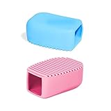 NentMent 2 Pack Small Laundry Washing Board Portable Silicone Mini Washboard Handheld Hand Wash Board Laundry Stain Brush Laundry Scrub Brush for Kids Shirts Removes Tough Stains Spots Delicates