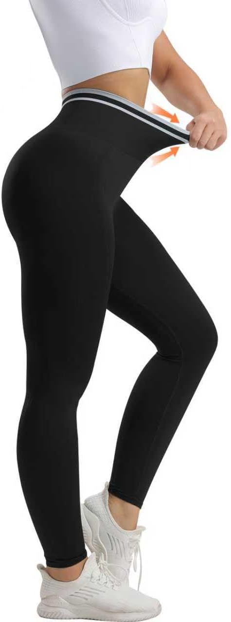 Seamless High Waisted Leggings for Women - Tummy Control Yoga Pants, Squat Proof Workout Tights for Gym, Running & Fitness