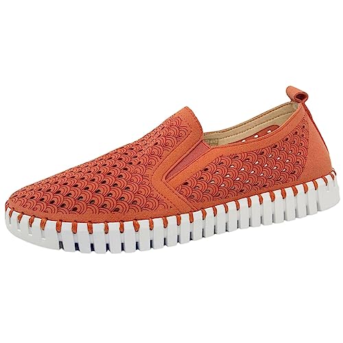Image of Ilse Jacobsen HORNBAEK Women's Tulip Slip-On Flat | Elastic Side Panels | Lightweight Flexible Comfort.