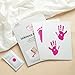 2 PCS Newborn Inkless Monthly Milestone Family Baby Handprint Footprint Kit Ink Pad for Baby Hand and Footprints Dog Paw Print Kit Dog Nose Print Kit Newborn Print Kit Baby Shower Gifts (Pink)