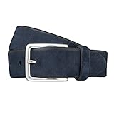  Schuchard & Friese Gürtel Ledergürtel Herrengürtel Blau 3254, Länge:100, Farbe:Blau