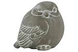 Urban Trends - Figura Decorativa de pájaro de Cemento con Acabado de hormigón Lavado, Color Gris