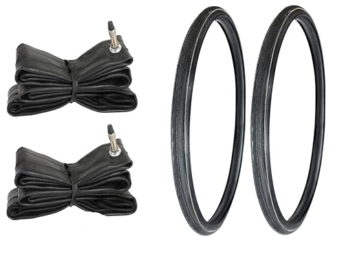 2X Fahrradreifen 1 3/8 x 26 Zoll 37-590 mit Reflexstreifen + 2X passender...