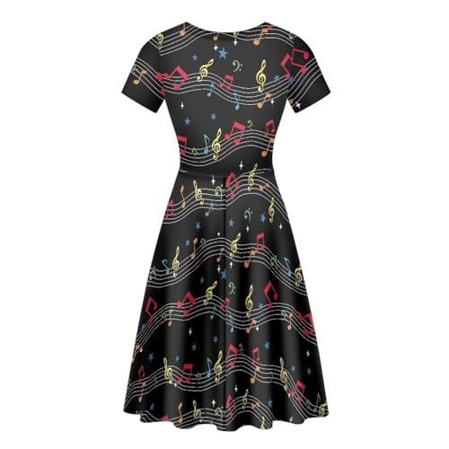 Image of Biyejit Women's Summer Casual Short Sleeve T-Shirt Swing Dress Crew Neck Plus Size S-4XL