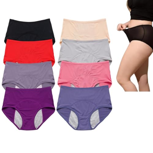 Dryelle Leakproof Underwear, Panties For Women Over 60, Relivira Leakproof Ladies Underwear for Over 60#s With Incontinence (XX-Large) Black