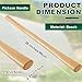 Bucherry 2 Pcs 35 Inches Pickaxe Handles Beech Wood Handles Replacement Tool Set for Heavy Duty Pick Axe, Mattock Heads, for Gardening, Landscaping, Yard and Outdoors Work