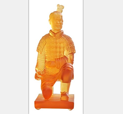 Figuras de vidrio de guerreros de terracota XI 'An réplica naranja de 14.5cm