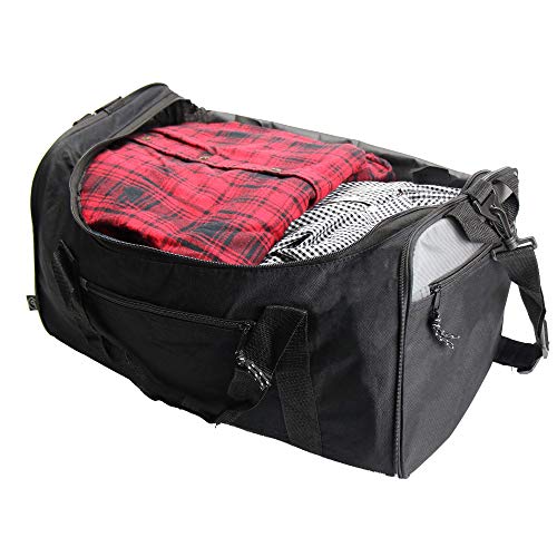 36.5L Foldable Duffle Bag | Zip Away Travel Bag | Large Holdall | Sports Bag | Cabin Luggage | Hand Luggage Suitcases | Waterproof Bag | Pukkr