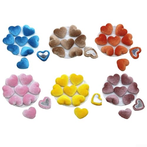 Completa tu look con 50 clips y aretes en forma de corazón (amarillo)