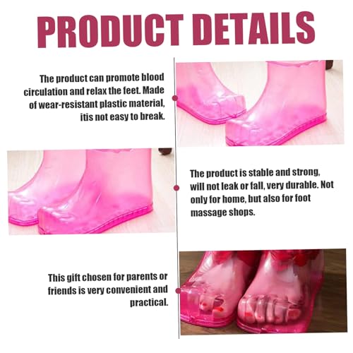 Masajeador de pies con baño térmico plástico rosa miniatura 5