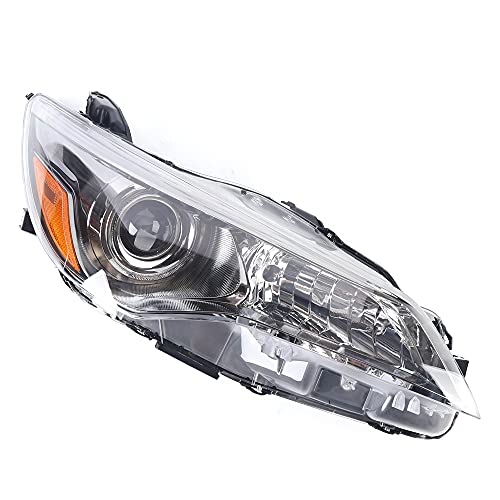 Ririsir Halogen Headlight For Camry 2015 2016 2017 Se Oem Factory Assembly Front Right Passenger Side Headlamp Black Housing Polycarbonate Clear Lens Car Head Light Replacement #TOP2