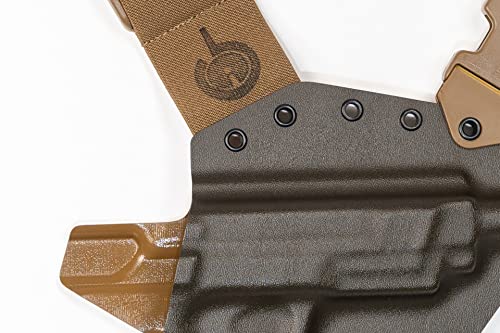 Kenai Chest Holster for a Glock 43/43X, Right Hand, Black-Black